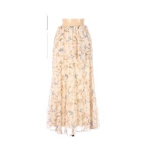 DREW floral maxi skirt